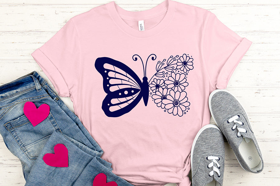 Floral Butterfly SVG Bundle