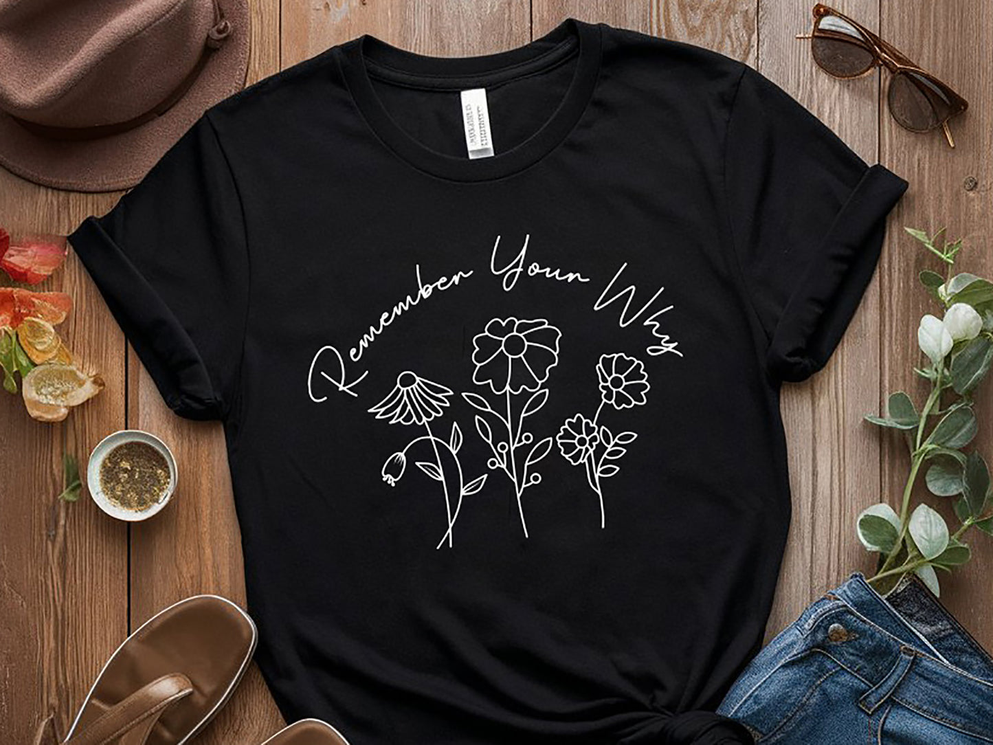 Floral Motivational SVG Design, Remember Your Why