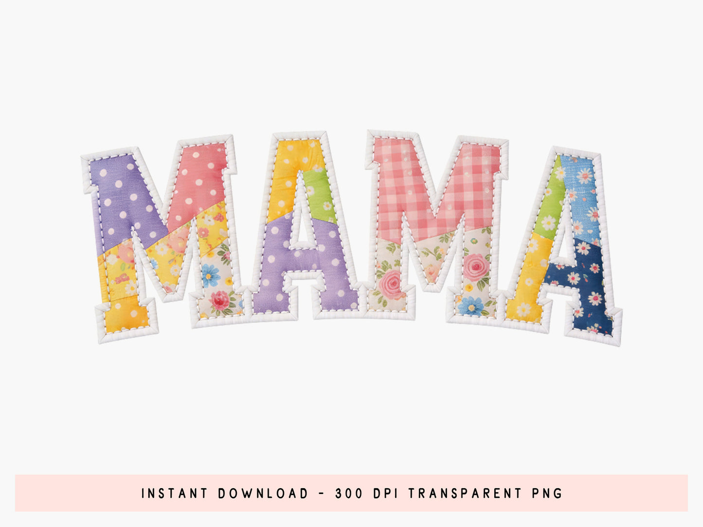 Floral Patchwork Mama Sublimation Transfer