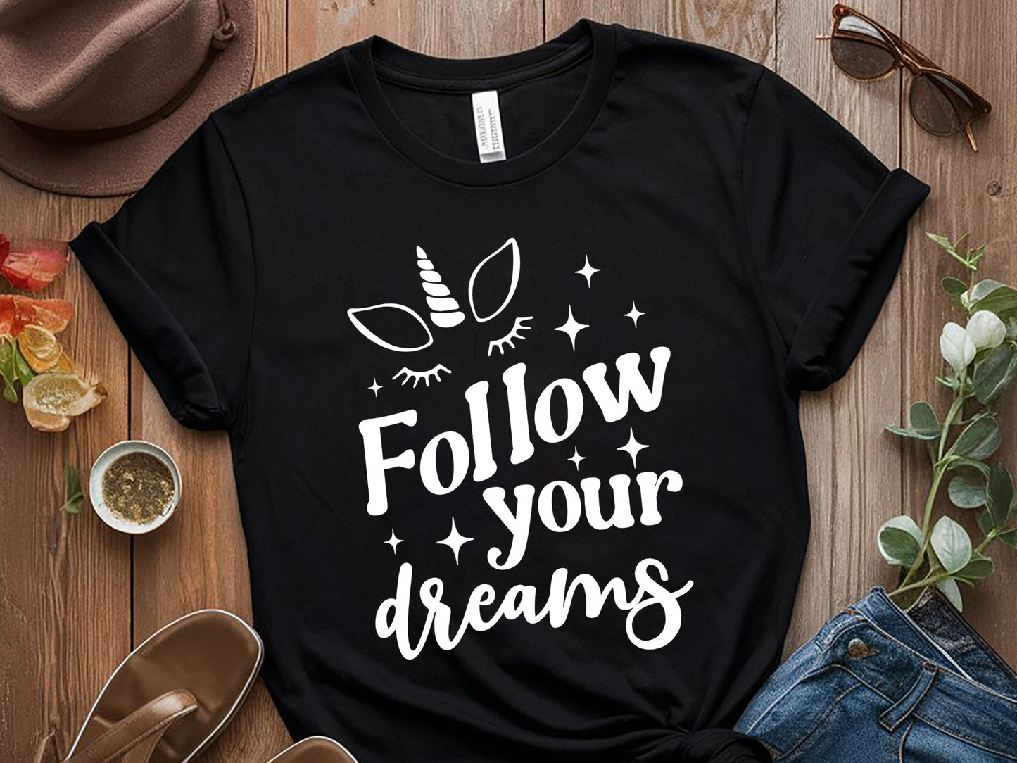 Follow You Drams - Unicorn Motivational SVG Quote