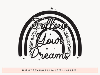 Follow Your Dreams - Free Black Girl Magic SVG