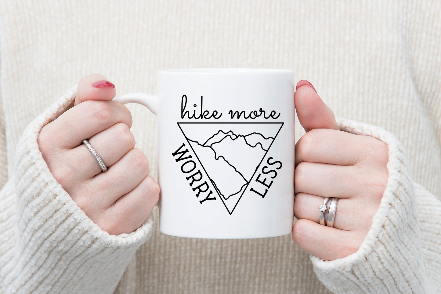 Free Outdoor Life SVG - Hike More Worry Less