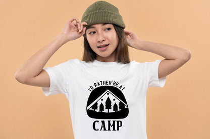 Free Outdoor Life SVG - I'd Rather Be At Camp
