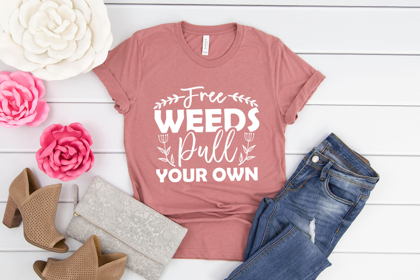 Free Weeds Pull Your Own, Gardening Cut File SVG