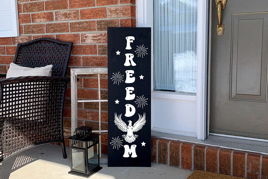 Freedom - 4th of July Porch Sign SVG Free