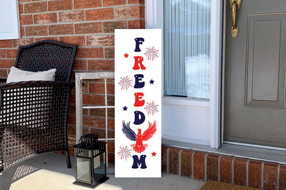 Freedom - 4th of July Porch Sign SVG Free