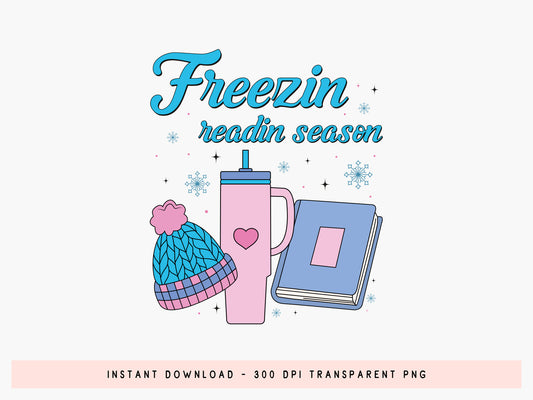 Freezin Readin Season, Bookish Winter Sublimation
