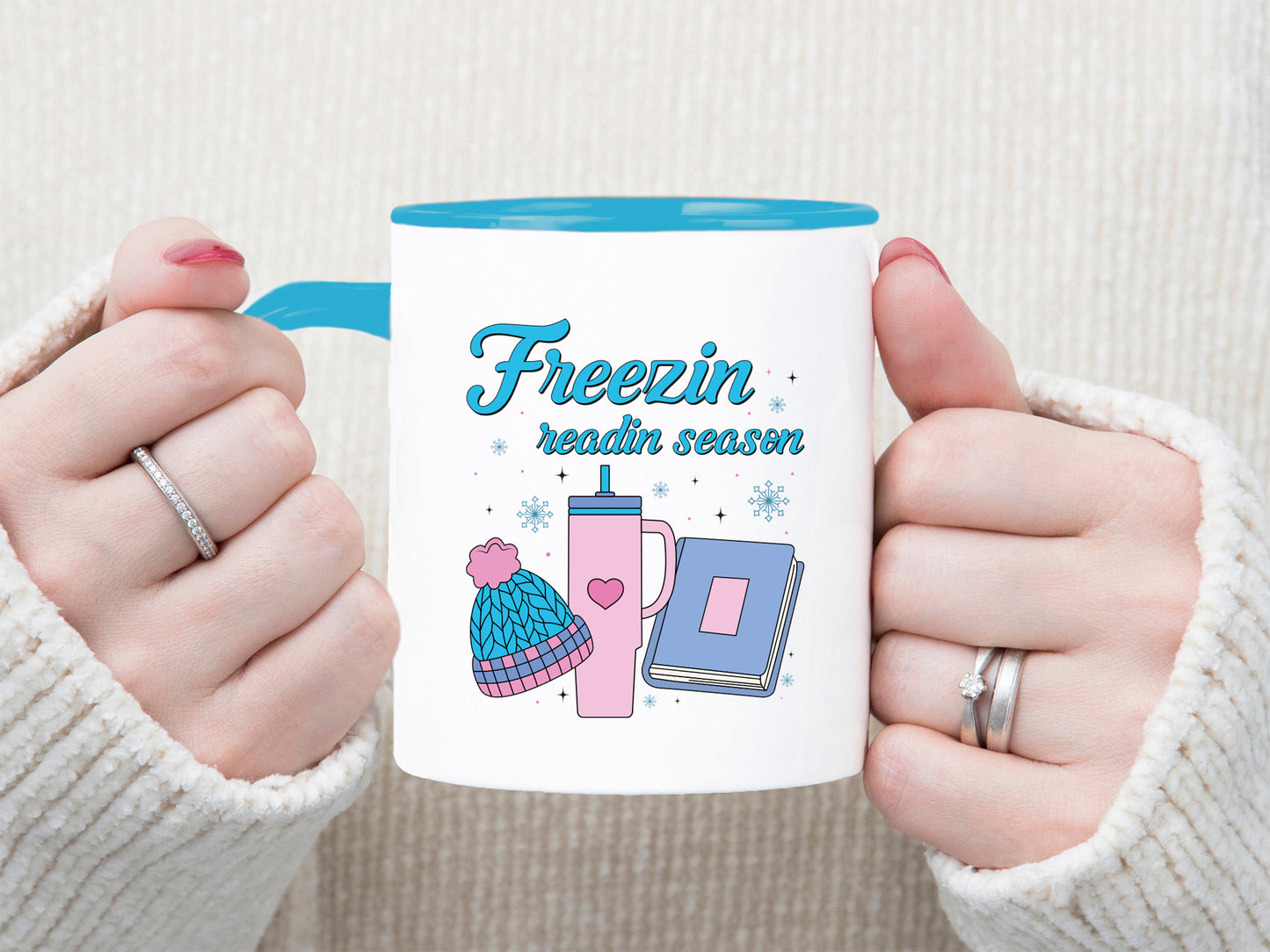 Freezin Readin Season, Bookish Winter Sublimation