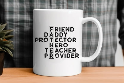 Friend Daddy Protector Hero Teacher Provider SVG