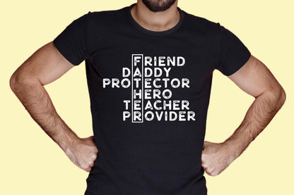 Friend Daddy Protector Hero Teacher Provider SVG