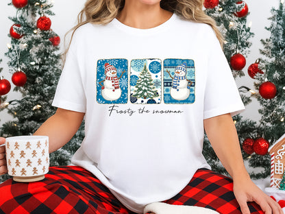 Frosty the Snowman, Christmas Sublimation Print