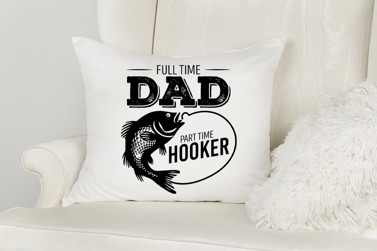 Full Time Dad Part Time Hooker, Fathers Day Fishing SVG