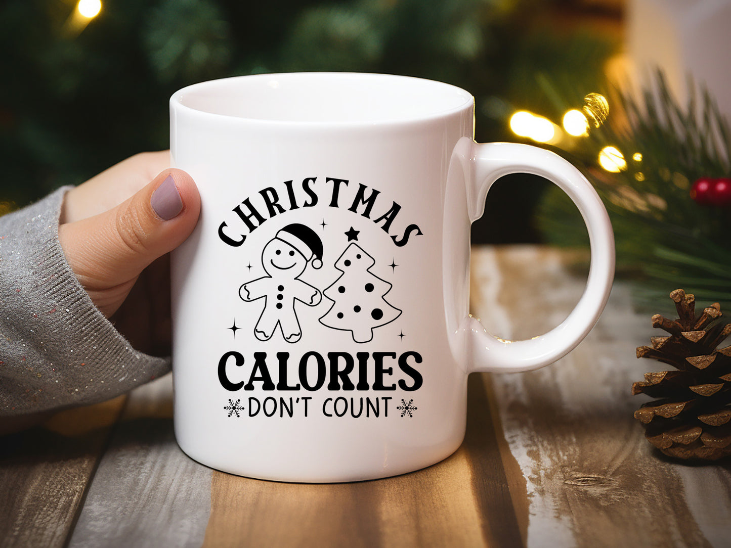 Funny Christmas Calories Don't Count SVG