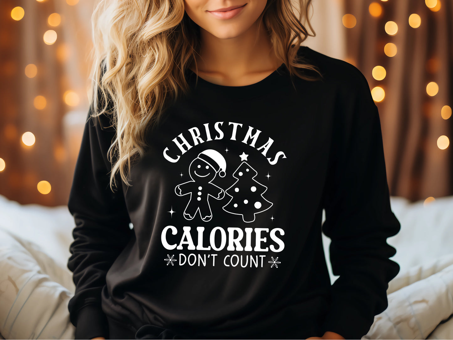 Funny Christmas Calories Don't Count SVG