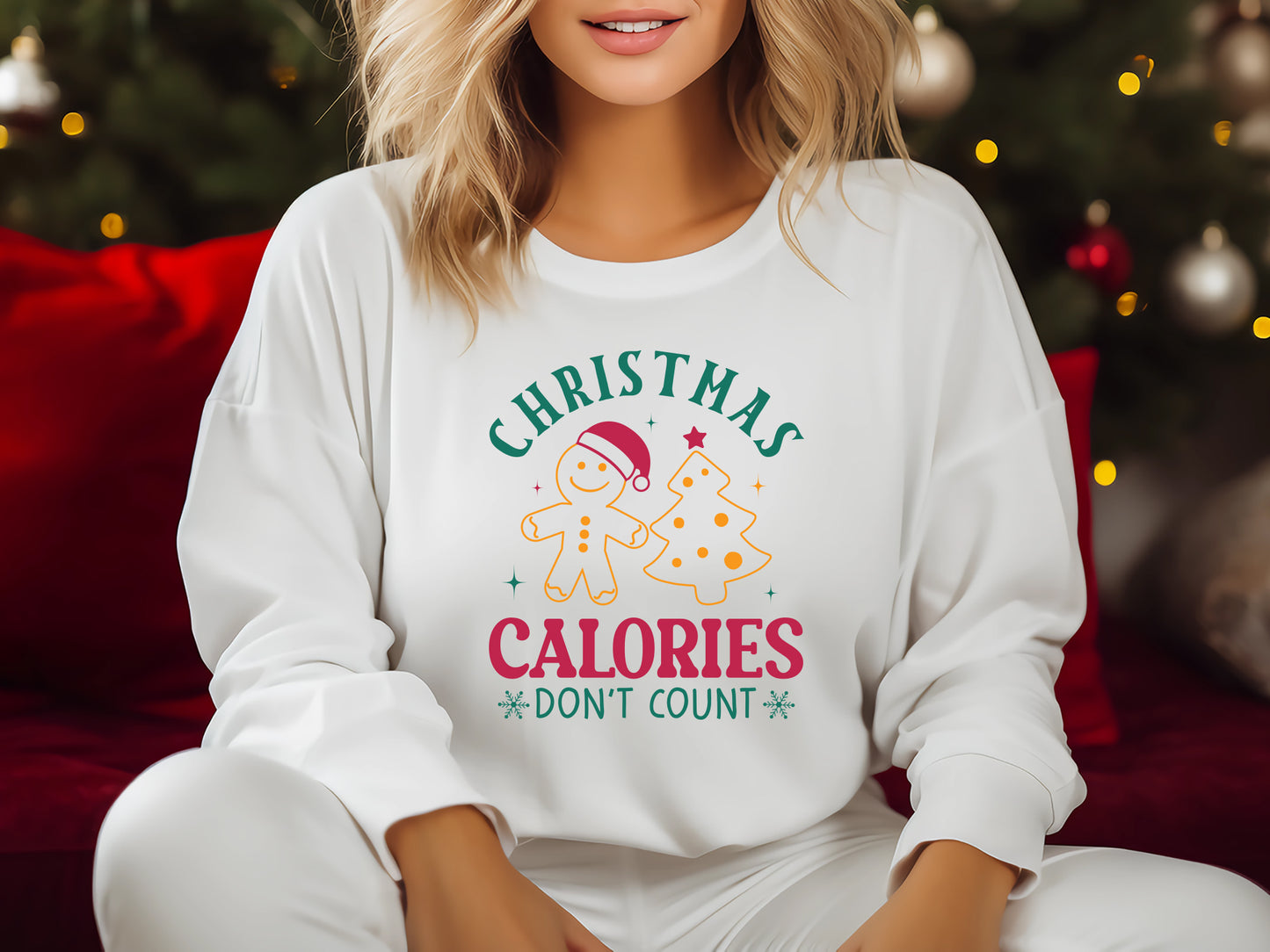 Funny Christmas Calories Don't Count SVG