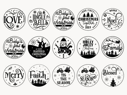 Funny Christmas Ornaments SVG Bundle