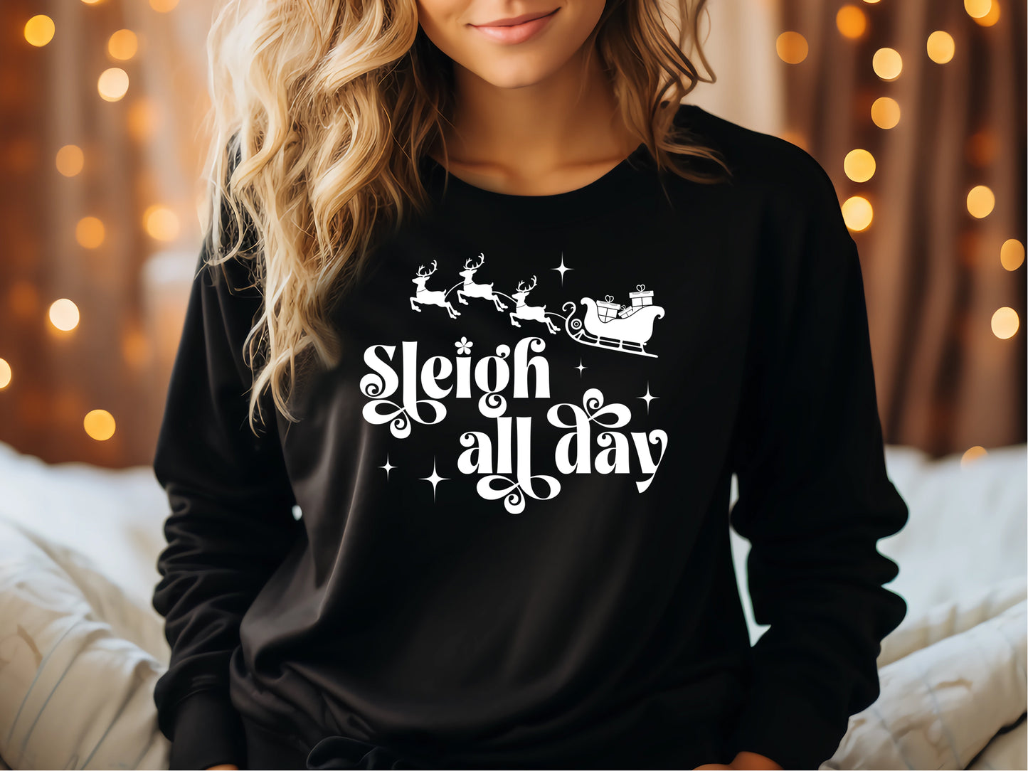 Funny Christmas SVG Design - Sleigh All Day