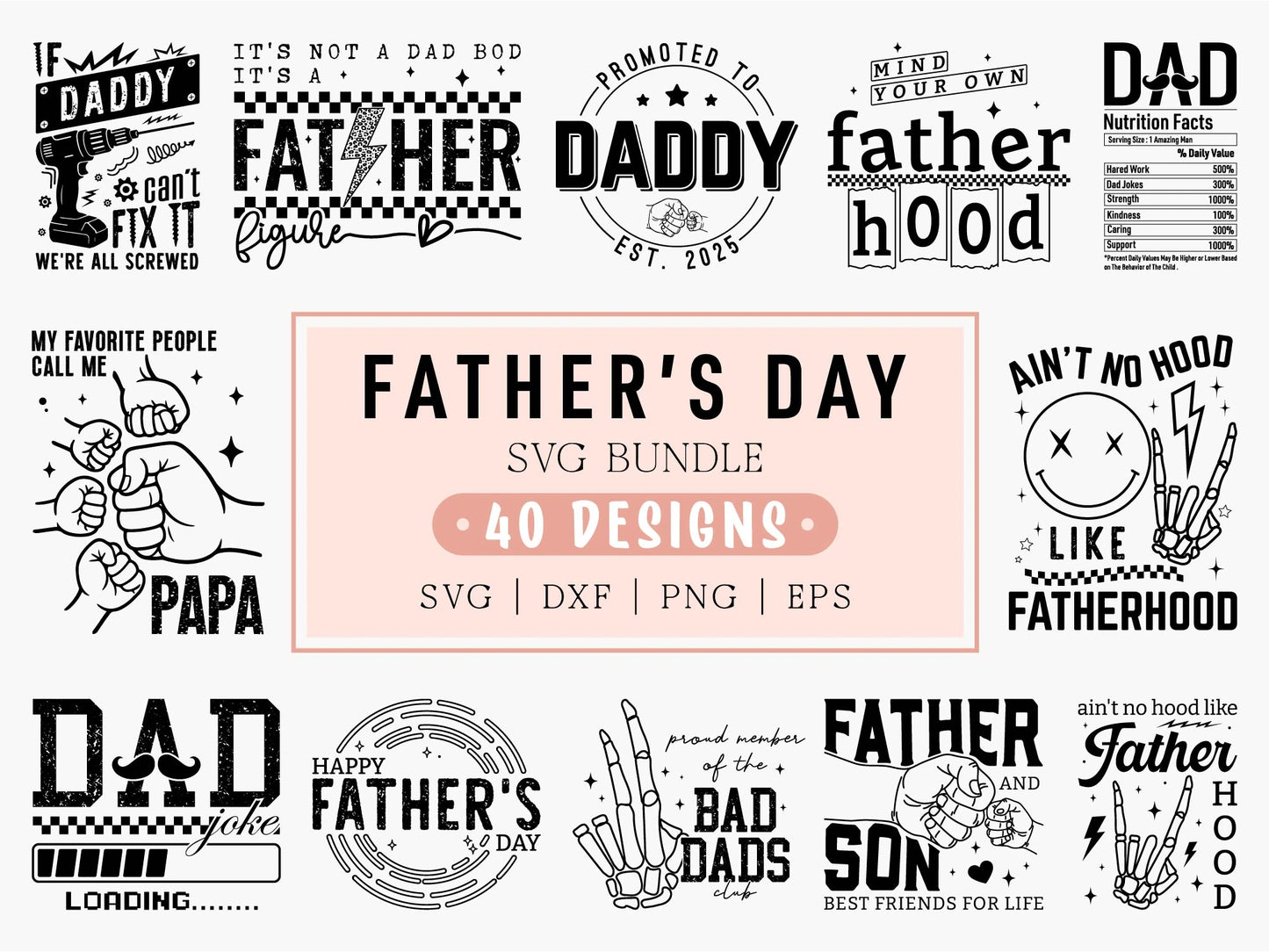 Funny Father's Day SVG Bundle