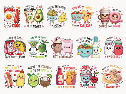 Funny Food Valentine's Day Sublimation Bundle