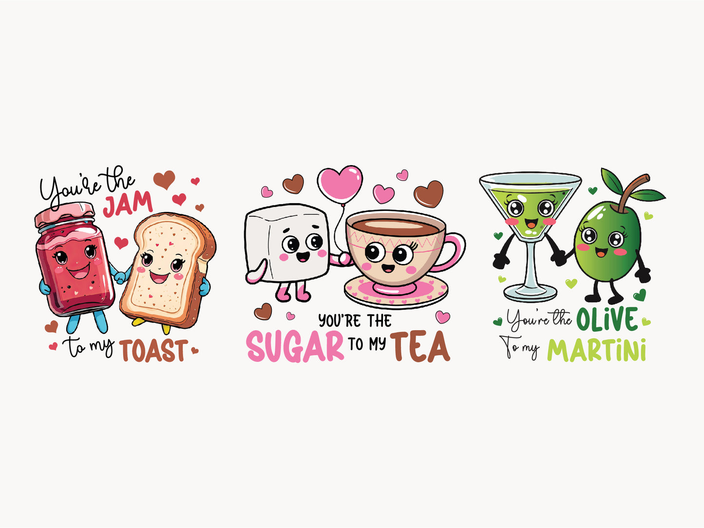 Funny Food Valentine's Day Sublimation Bundle