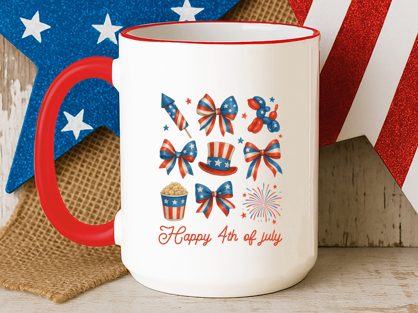 Funny Happy 4th of July Sublimation Design