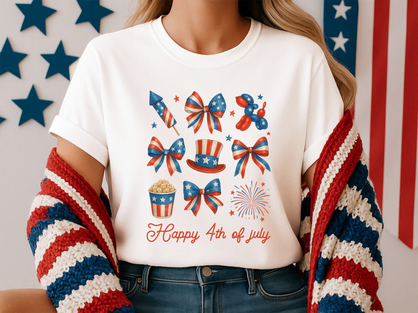 Funny Happy 4th of July Sublimation Design