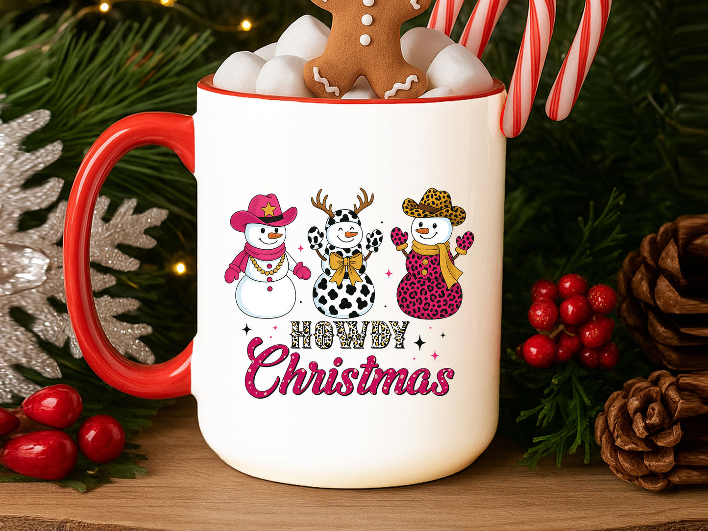 Funny Howdy Christmas Snowman Sublimation