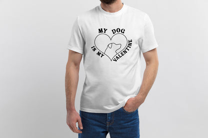 Funny My Dog is My Valentine SVG Graphic