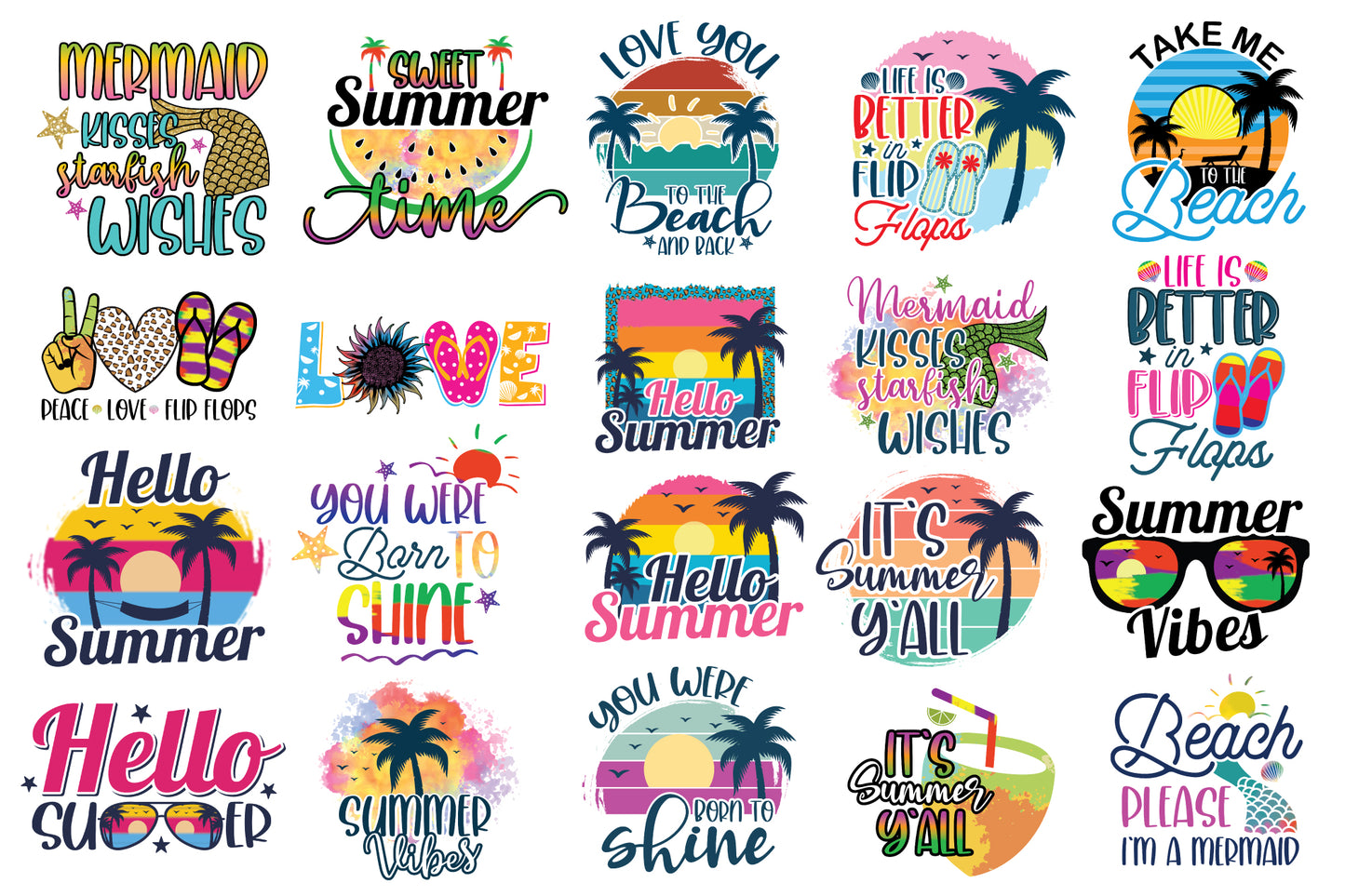 Funny Summer Sublimation Bundle