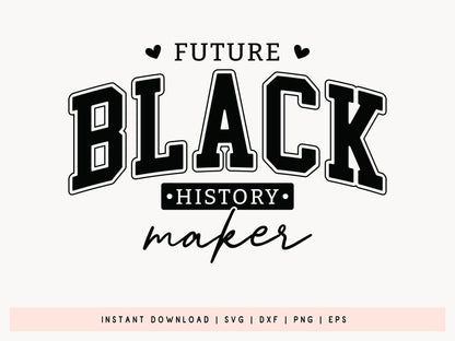 Future Black History Maker SVG Design