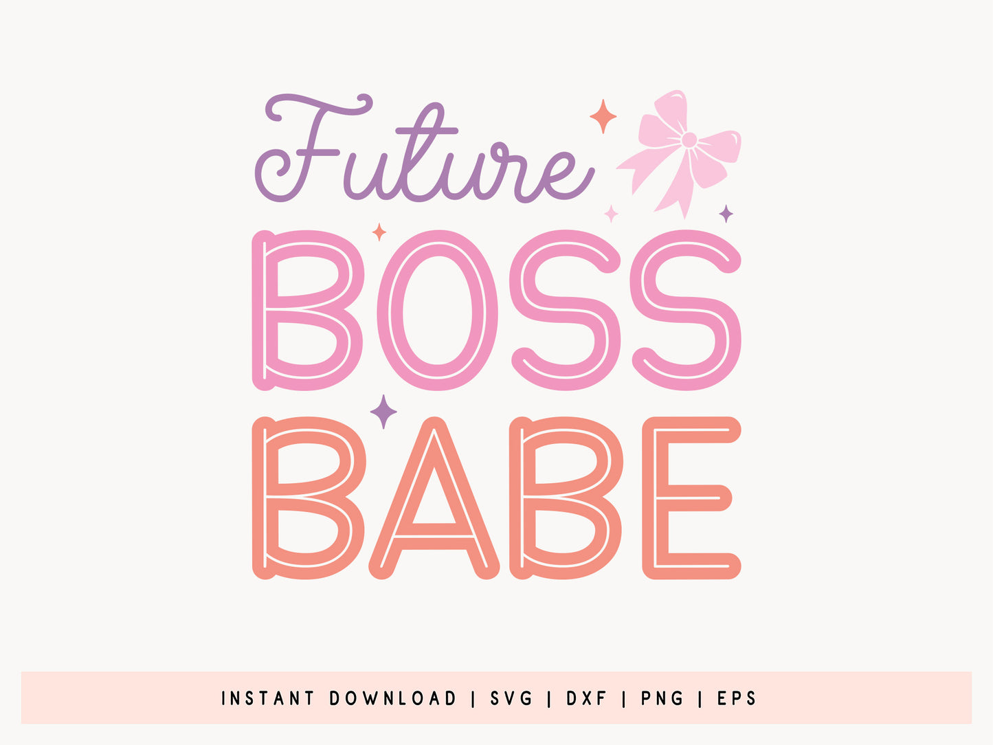 Future Boss Babe - Cute Girl Power SVG Graphic