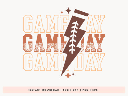 Game Day - Retro Football Design SVG