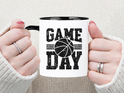Game Day, Distressed Texture Basketball SVG