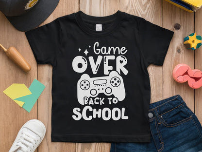 Game Over Back to School SVG Design