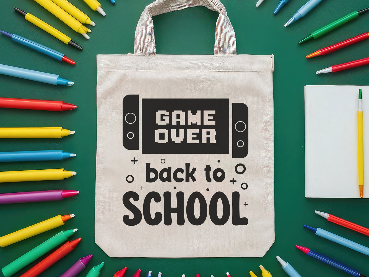 Game Over Back to School SVG