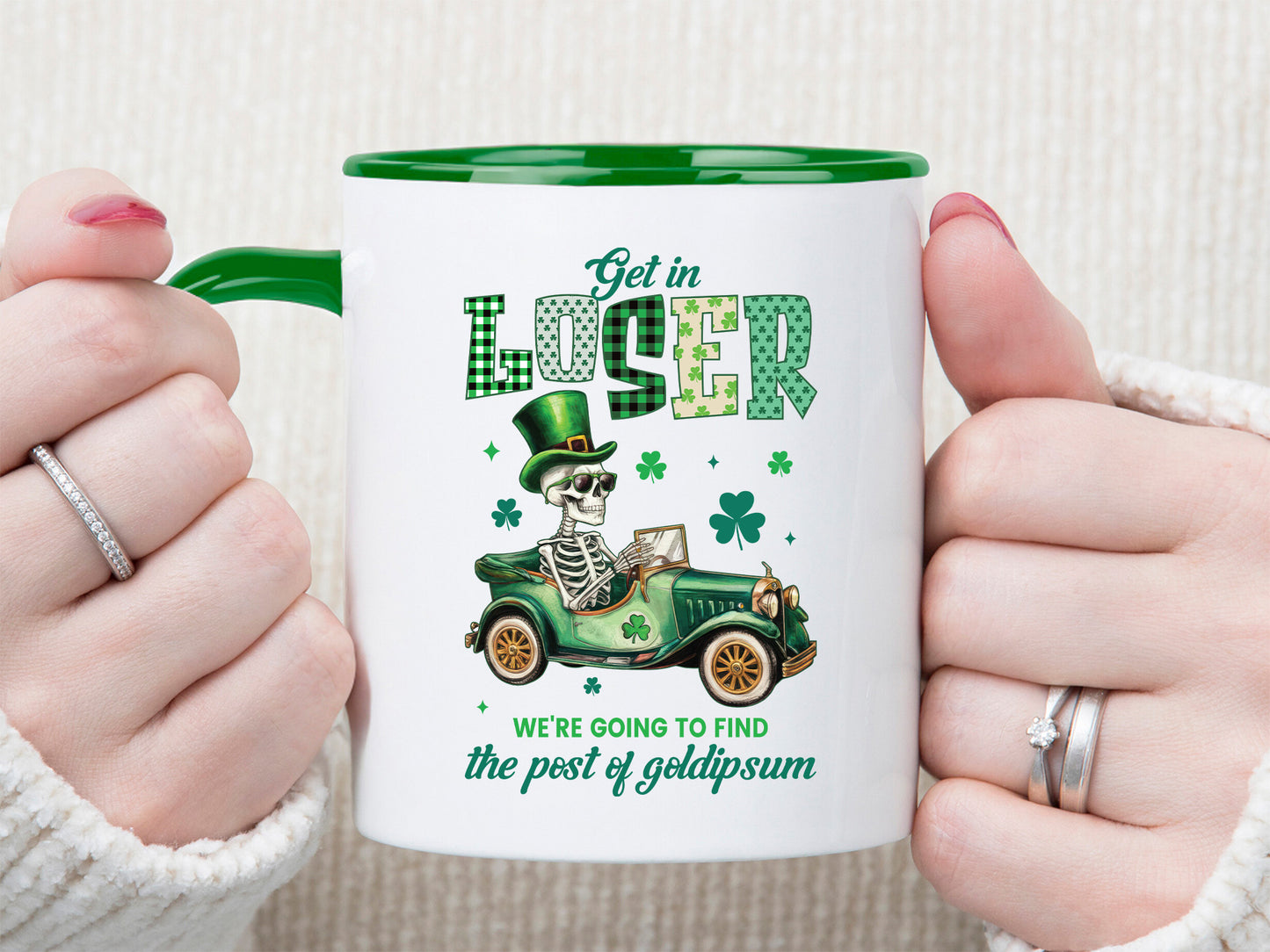 Get in Loser, St Patrick's Day Sublimation PNG Design