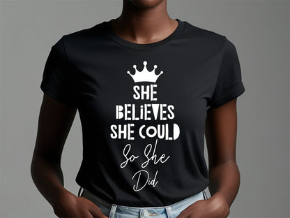 Girl Power SVG Graphic - She Believes She Could So She Did