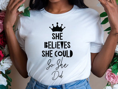 Girl Power SVG Graphic - She Believes She Could So She Did