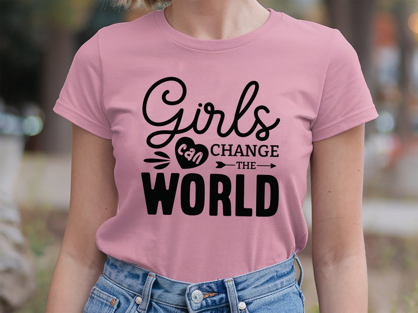 Girls Can Change The World - Girl Power SVG Craft