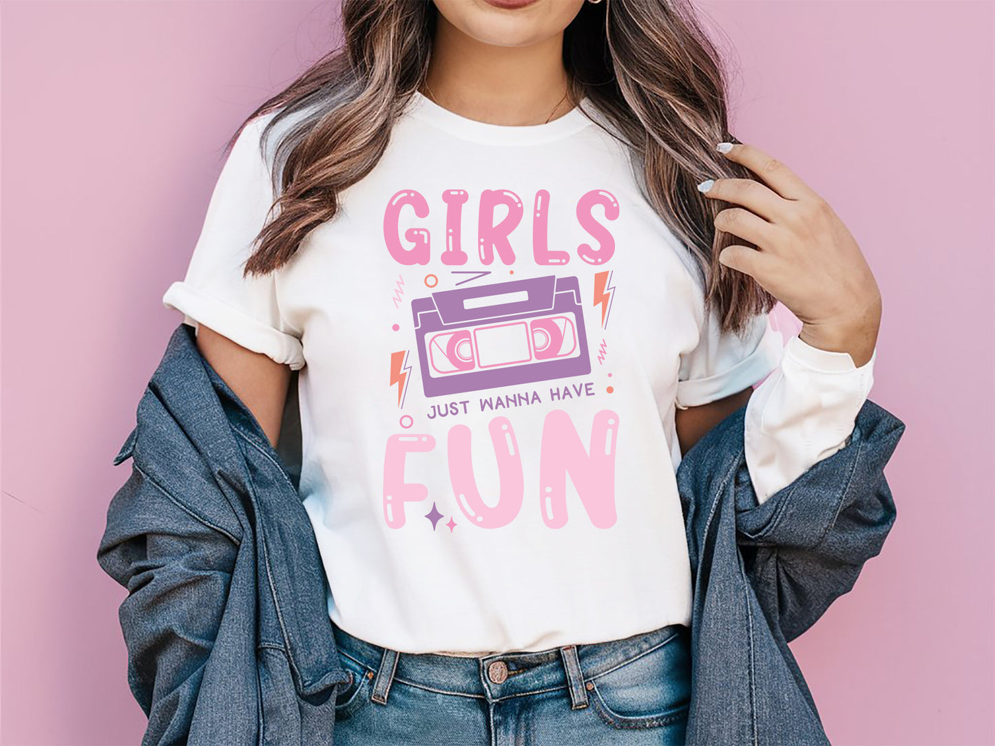 Girls Just Wanna Have Fun SVG Design