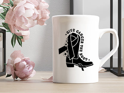 Give Cancer the Boot - Breast Cancer SVG