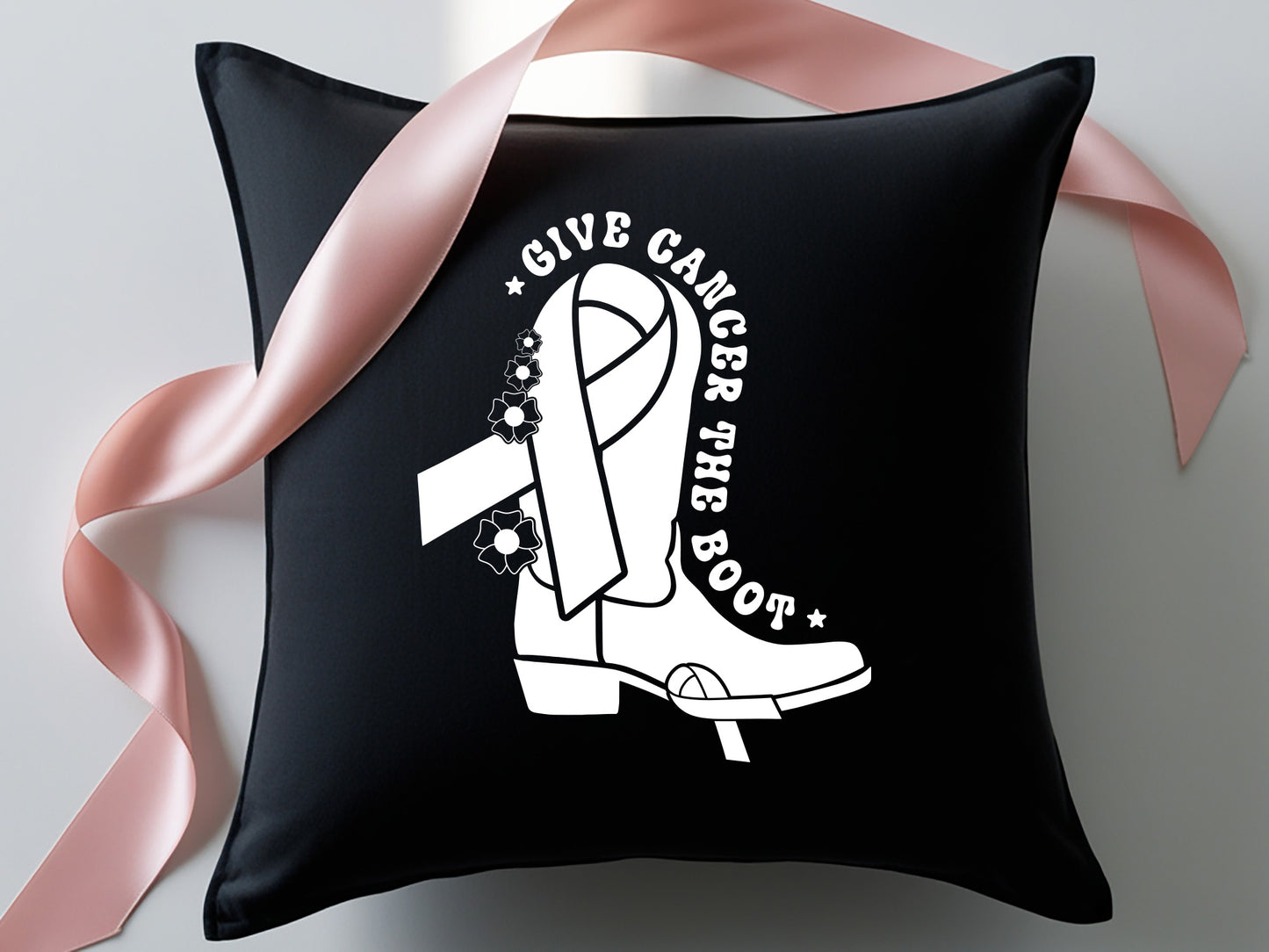 Give Cancer the Boot - Breast Cancer SVG