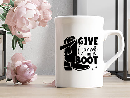 Give Cancer the Boot - Free Breast Cancer SVG