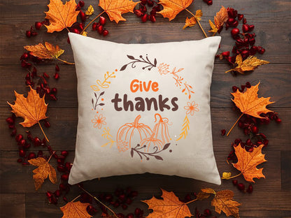 Give Thanks - Thanksgiving SVG Cut File