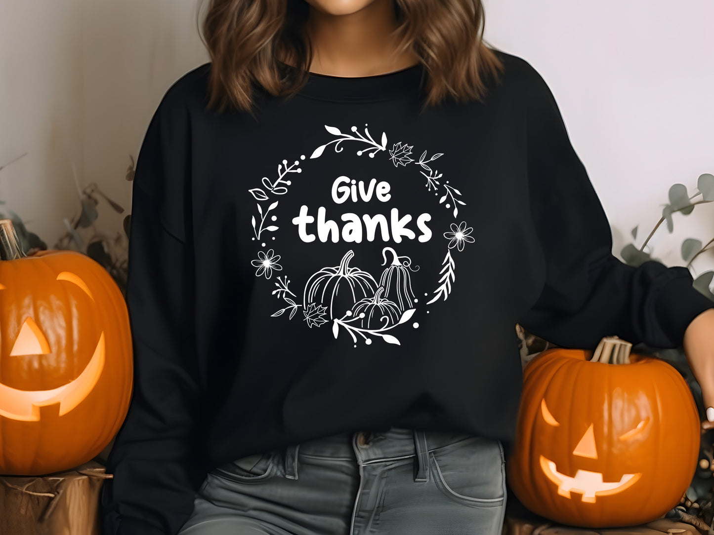 Give Thanks - Thanksgiving SVG Cut File