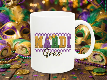 Glitter Mardi Gras Sublimation Print