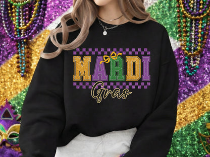 Glitter Mardi Gras Sublimation Print