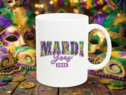 Glitter Preppy Mardi Gras 2026 Sublimation