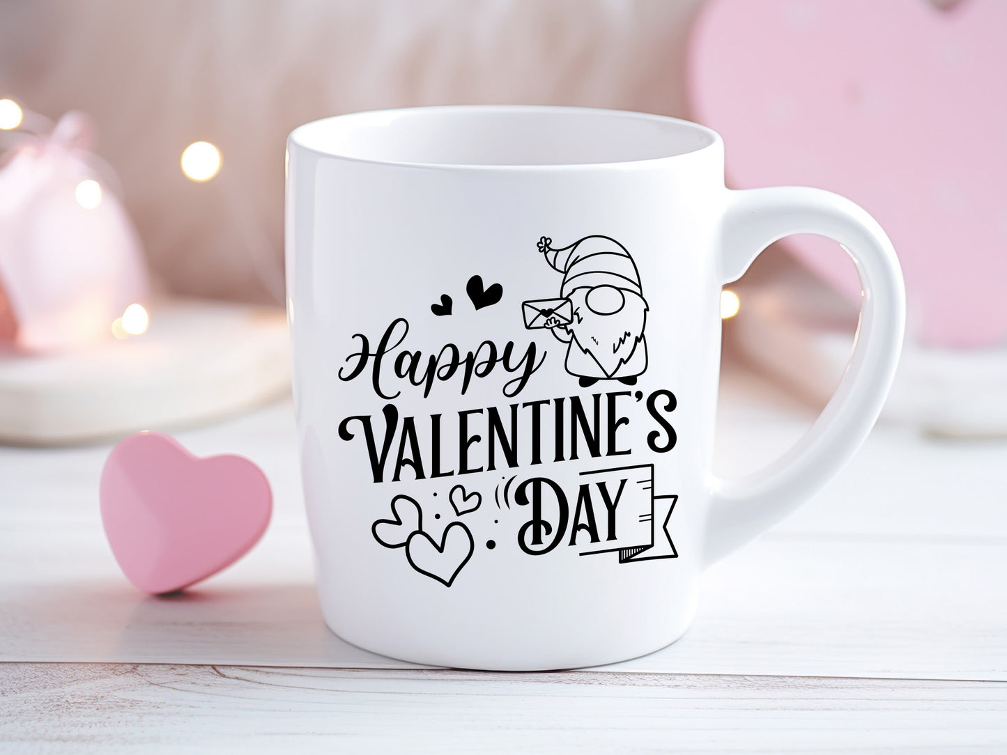 Gnome Happy Valentine's Day SVG Graphic