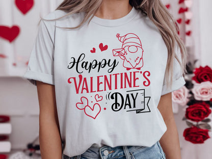 Gnome Happy Valentine's Day SVG Graphic